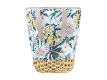 The Black Pen Golden Summer Insulated Picnic Bag With Basket Base Large