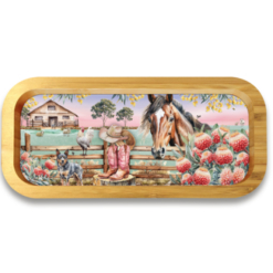 Bamboo Trinket Tray Country Dusk