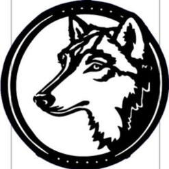 Wolf 90cm Wall Art