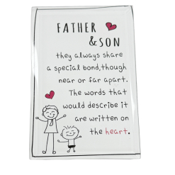 Father and Son Plaque