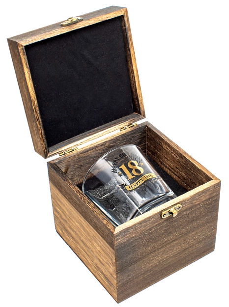18th Whisky Glass 270ml Gift Set