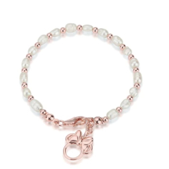 Precious Metal Minnie Mouse Pearl Bracelet