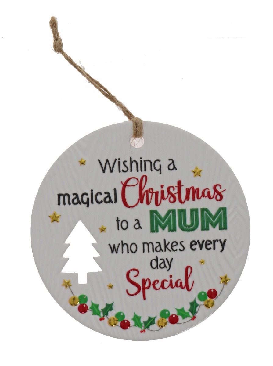 Mum Xmas Plaque