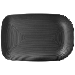 Linear Texture Black Platter