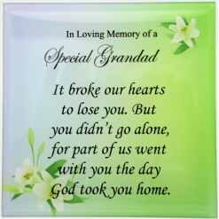 In Loving Memory of a Special Grandpa