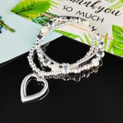 Bracelet Loveheart With Pearl 3 in 1 Jewellery