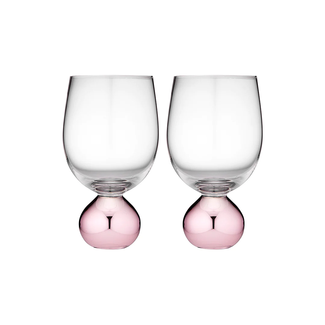 Astrid Rose 2pk Wine Glass