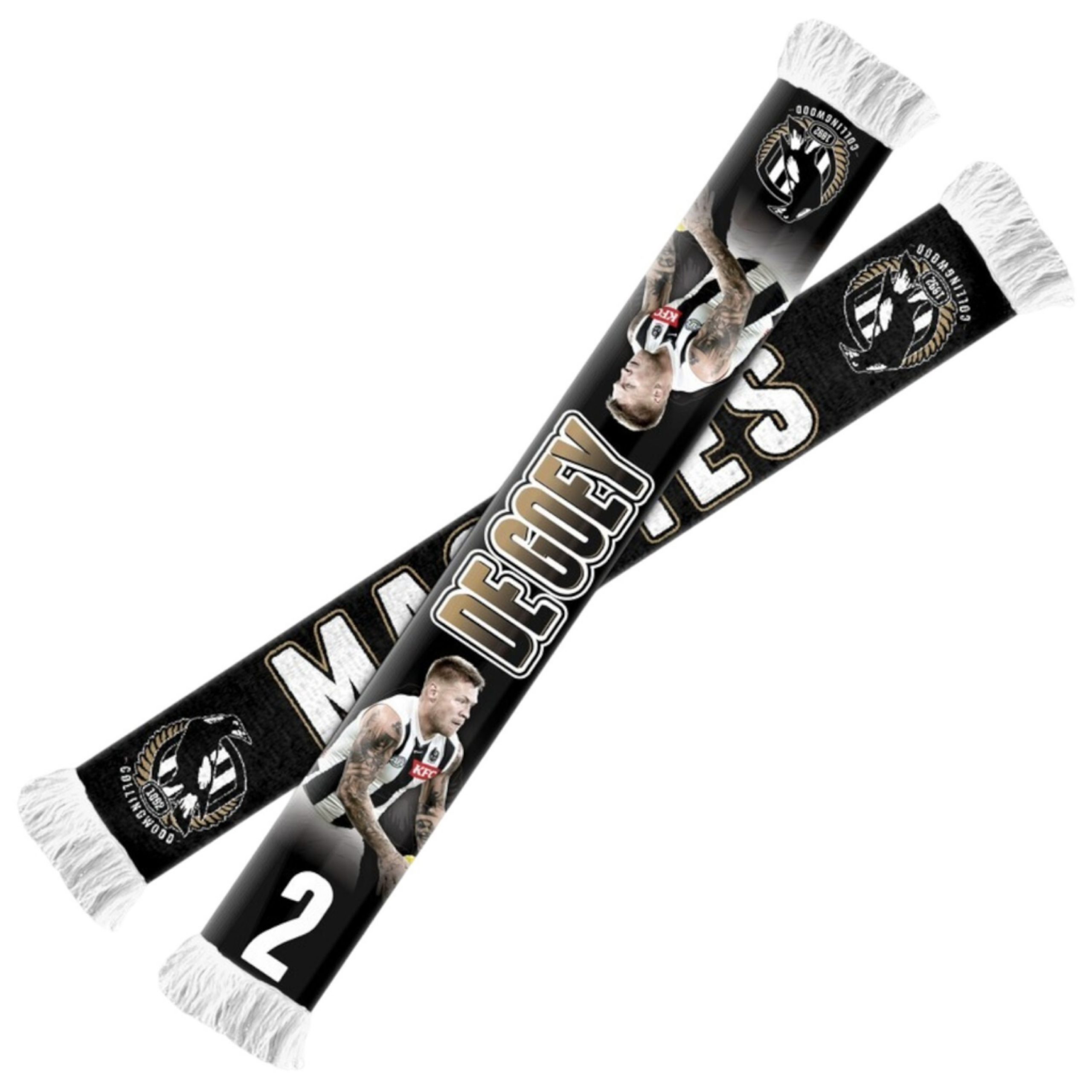 Collingwood Magpies Player Scarf DE Goey