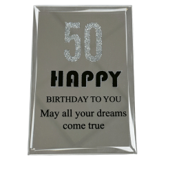 Happy 50th Birthday Plaque