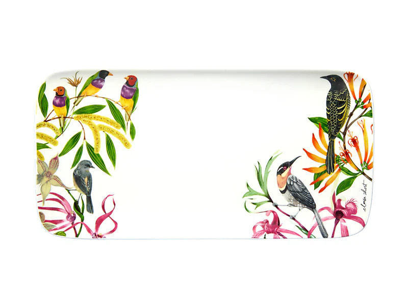 Eloise Rectangular Platter Birds