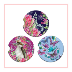 Car Coasters Beautiful Butterflies