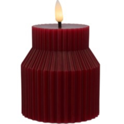 Let's Get Lit Linea LED Sculptural Cherry Wax Candle 8.5x10cm Soy Gift Boxed (1)