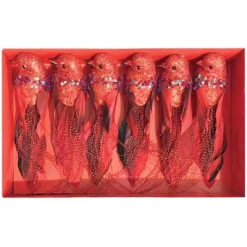 Xmas Clip Red Birds 6