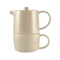 Cafe Life Tea for One With Infuser 450ML Sand Gift Boxed