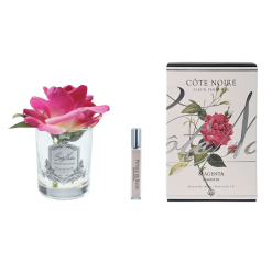 Perfumed Natural Touch Single Rose - Clear - Magenta Pink