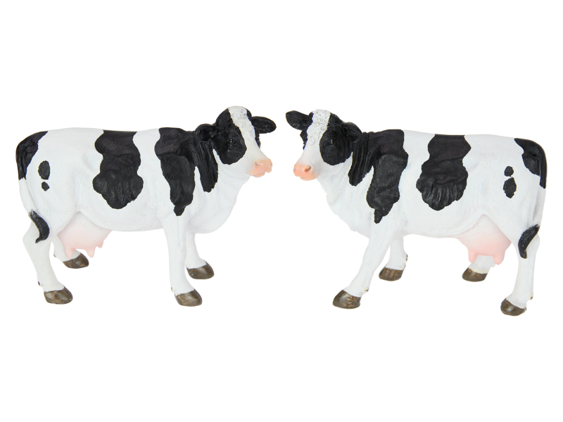 Standing Black & White Cow 14cm