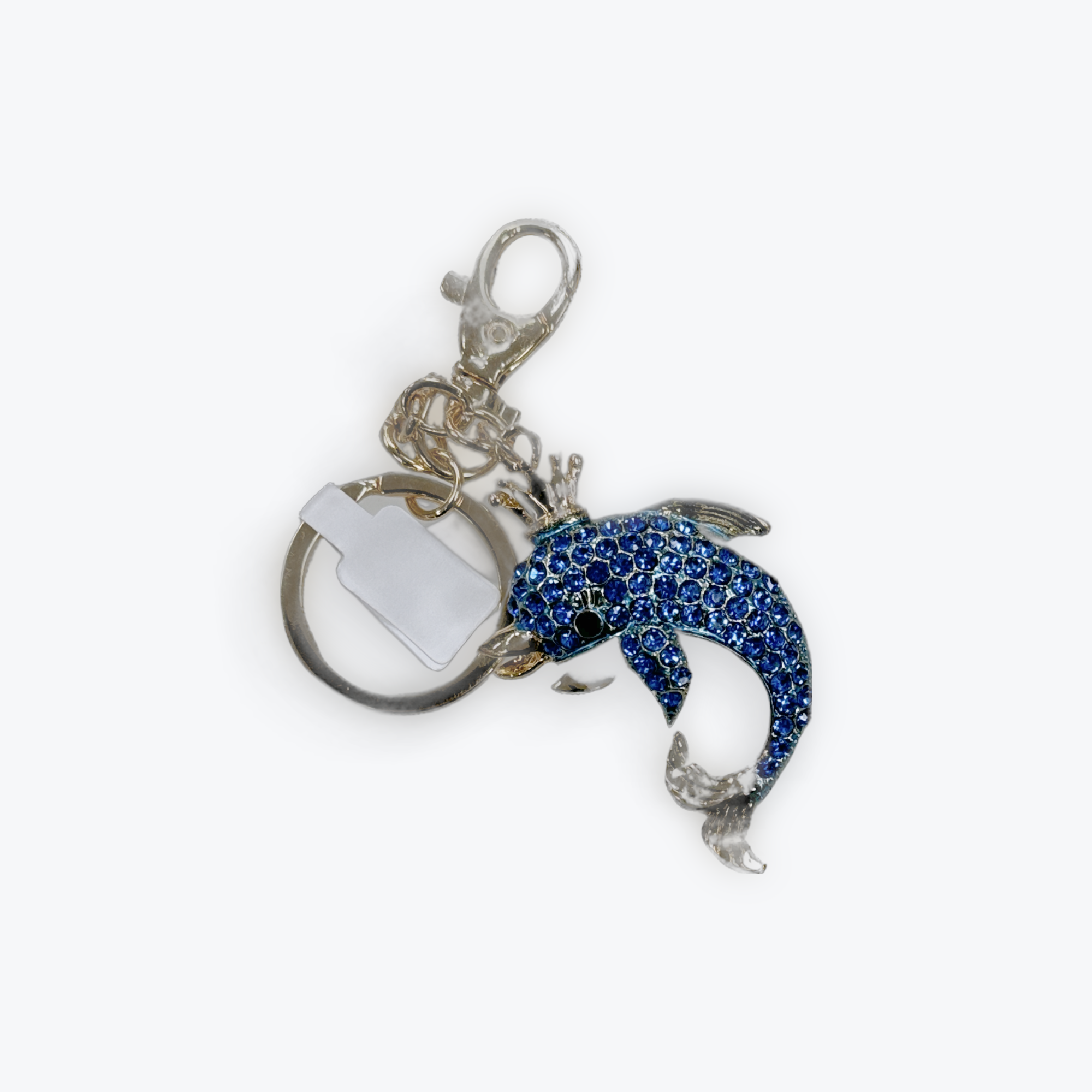 Dolphin B Diamante Key Ring