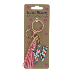 W keyring bag tag