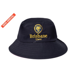 Adult Brisbane Lions  Crest Bucket Hat