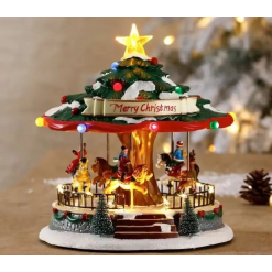 Christmas LED Turning Carousel