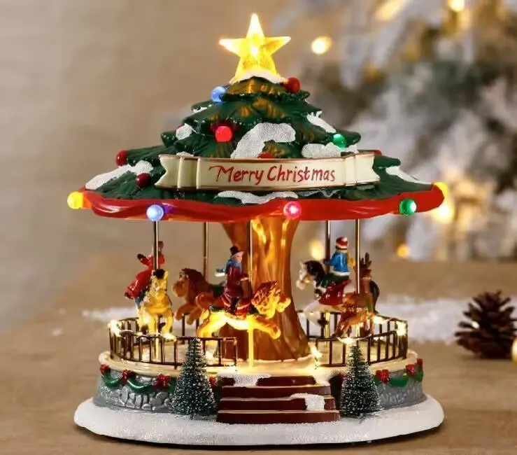 Christmas LED Turning Carousel