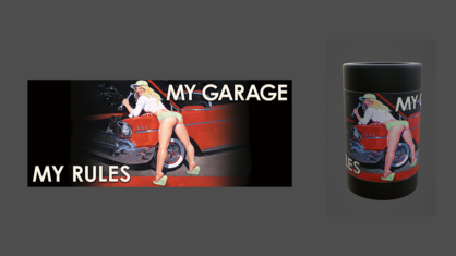 My Garage My Rules Insulated Drinks Cooler 375ml