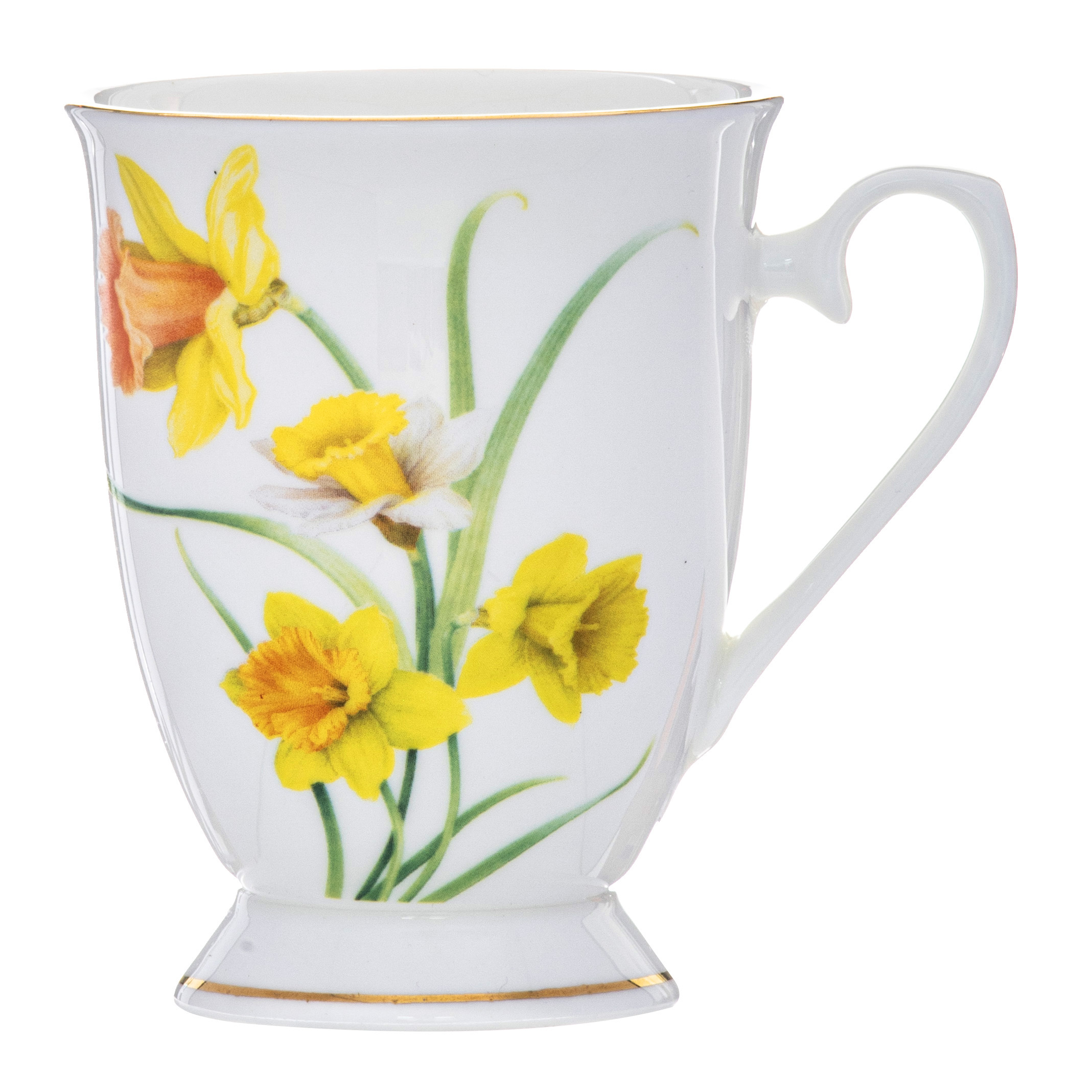 Botanical Symphony Daffodil Footed Mug