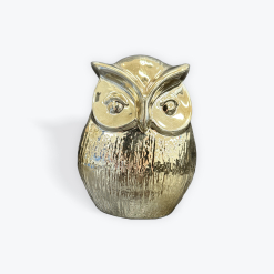 Owl Statue Gold 13cm
