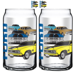 Ford Can Glasses -2 Pack