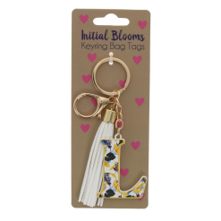 L keyring bag tag