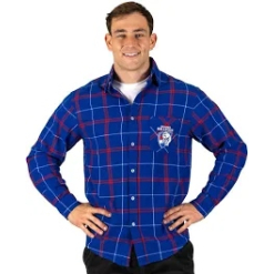 AFL Western Bulldogs 'Mustang' Flannel Shirt XL