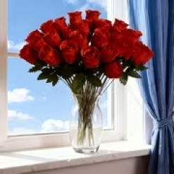 Red Artificial Roses 10-Pack