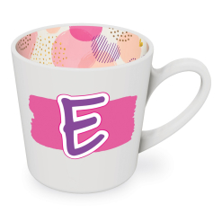 E motif mug female