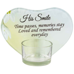 His Smile Candle Holder