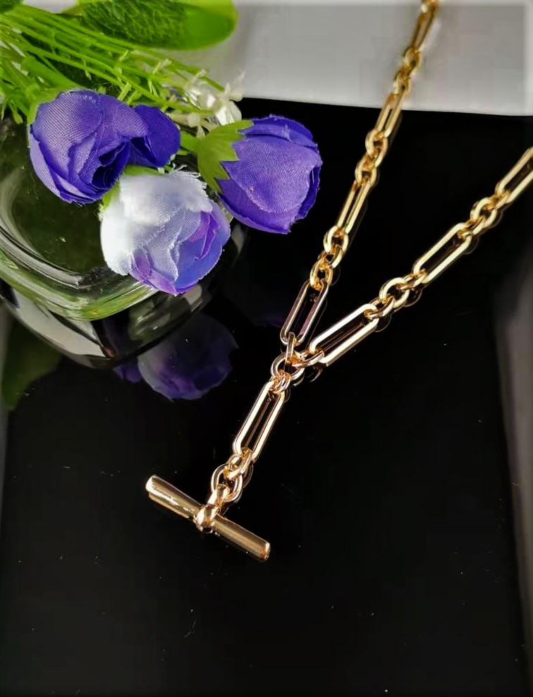 Gold Link Necklace Fashion Jewellery