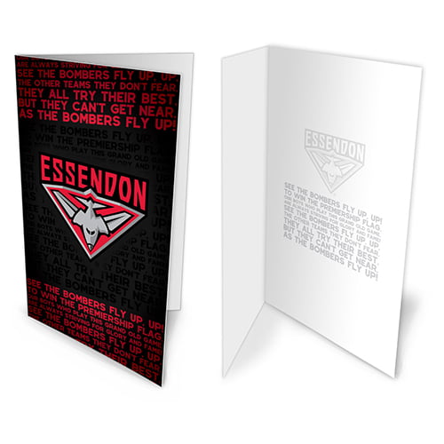 AFL Musical Cards Bombers