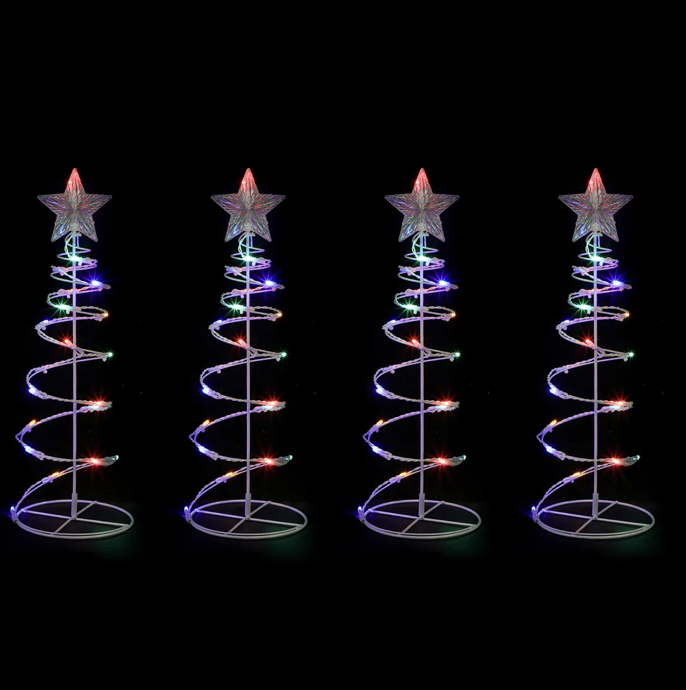 Dual Power Set of 4 Spiral Trees Path Light LLPTH08