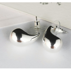 Earings Silver Chunky