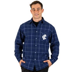 AFL Carlton 'Mustang' Flannel Shirt XL
