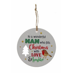 Nan Xmas Plaque