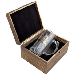 Wood Box 18th 490ml Stein Gift Set