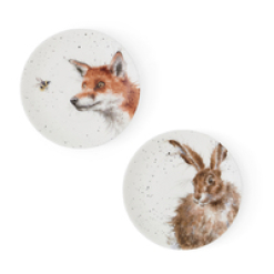 Royal Worcester Wrendale Designs Coupe Plates (S/2)