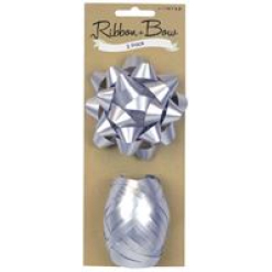 Ribbon Bow Star Egg Silver