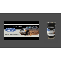Ford 350 Lariat Stainless Steel Tumbler 20 Oz