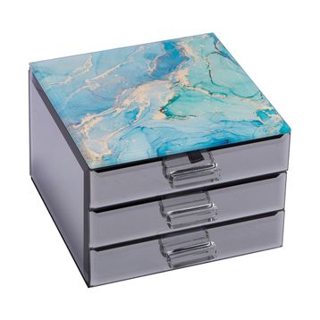 Aquatic Radiance Jewellery Box With 2 Drawer