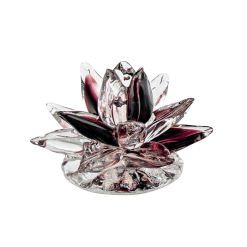 Quilty Pink Clear Glass Poinsettia