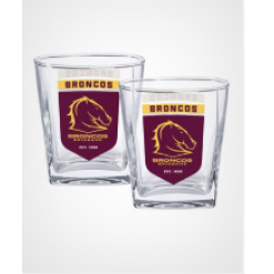 Broncos Glass Set of 2