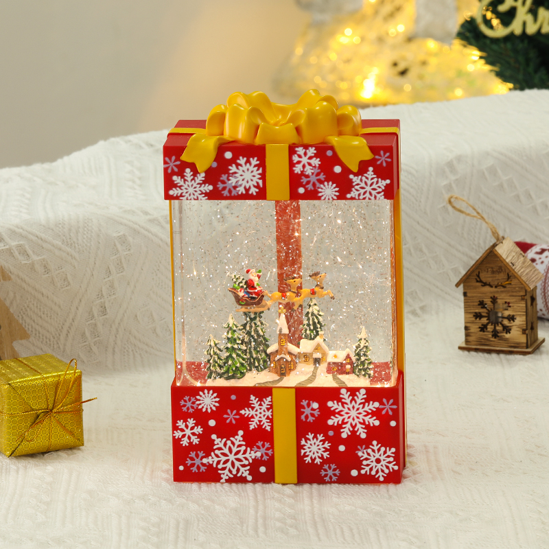 Red Santa in Slay Christmas Led Musical