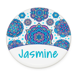 Jasmine motif coaster