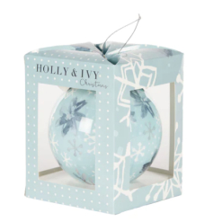 Artist Bauble Shimmering Snowflaces 12CM